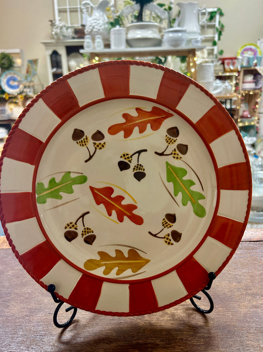 Multicolor Temptations Harvest Plate, 10 1/2"