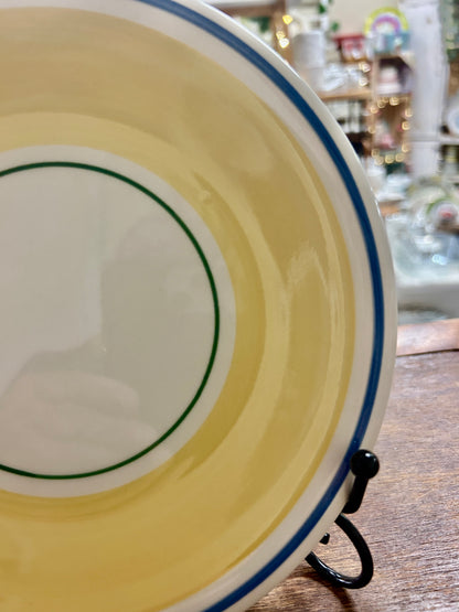 Maxam Yellow Blue Plate Italy, 8"