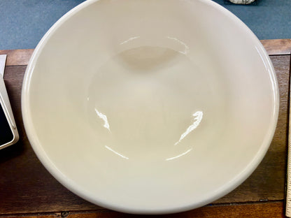 Yellow & Blue Crock Pot Blue Flowers Bowl, 11 3/4"