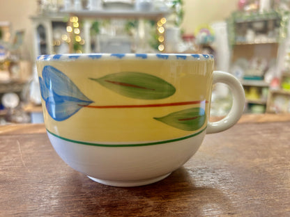 Yellow & Blue Maxam Mediterranean Mug Italy, 3"