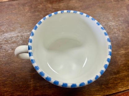 Yellow & Blue Maxam Mediterranean Mug Italy, 3"