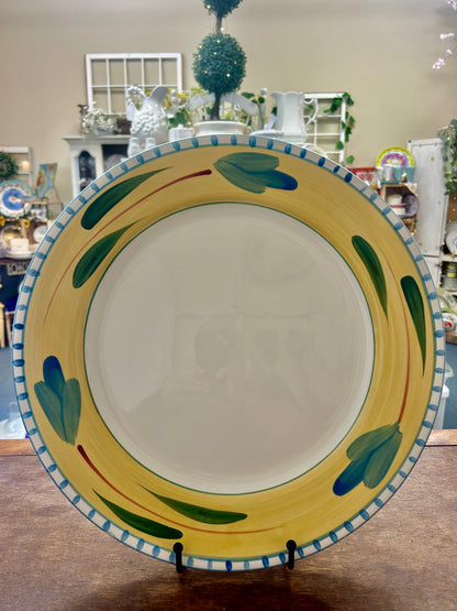 Yellow & Blue Maxam Mediterranean Platter, 14"