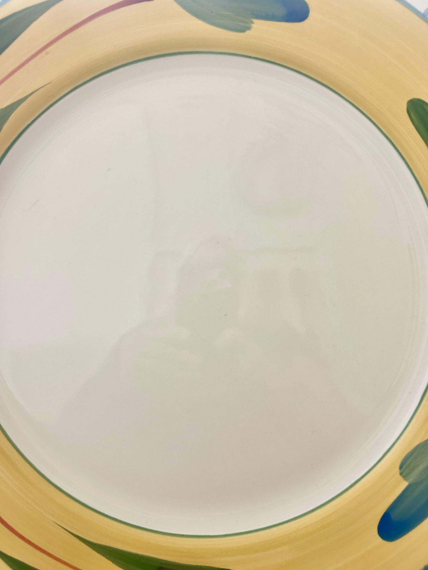 Yellow & Blue Maxam Mediterranean Platter, 14"