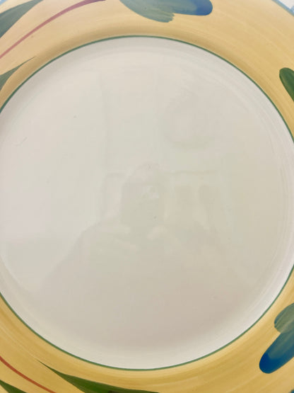 Yellow & Blue Maxam Mediterranean Platter, 14"