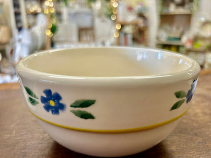 Blue & Yellow Crock Shop Blue Flowers Bowl, 6"