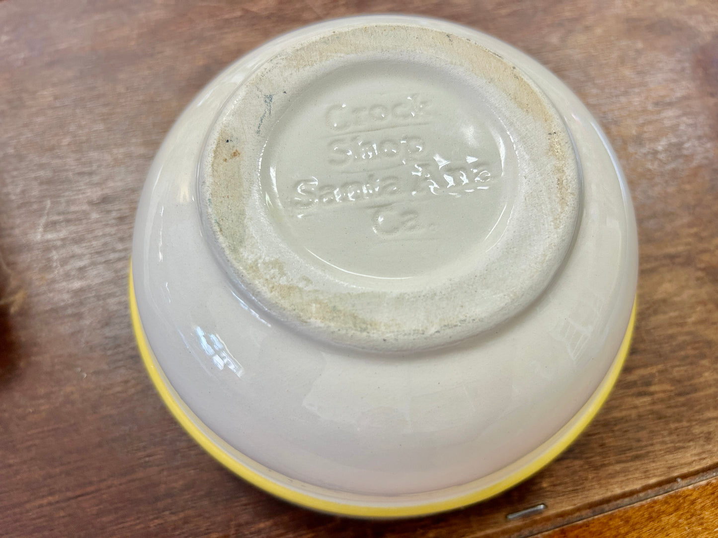 Blue & Yellow Crock Shop Blue Flowers Bowl, 6"