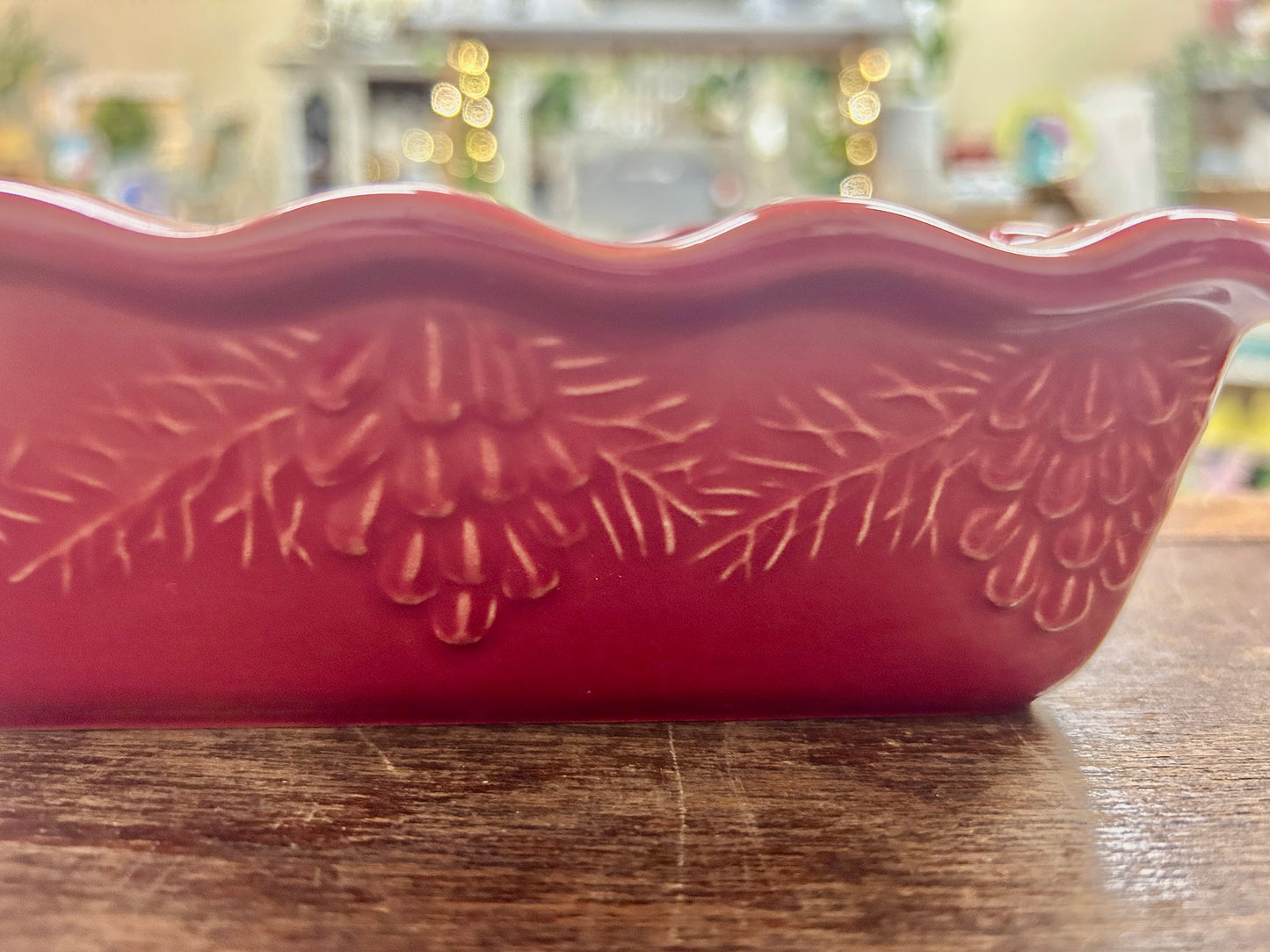 Red Emile Henry NEW Mini Loaf France, 7 1/2"