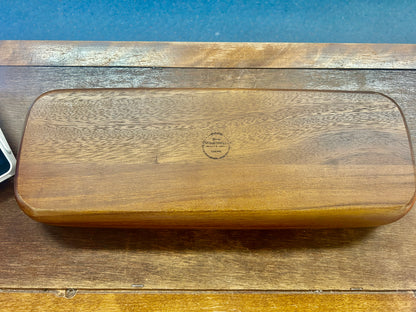 Dark Wood Threshold Rectangle Wood Bowl, 16"