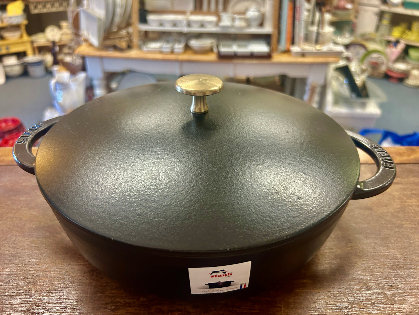 Black Staub NEW Hexagon Sauteuse, 2.4 QT