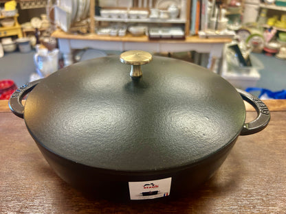 Black Staub NEW Hexagon Sauteuse, 2.4 QT