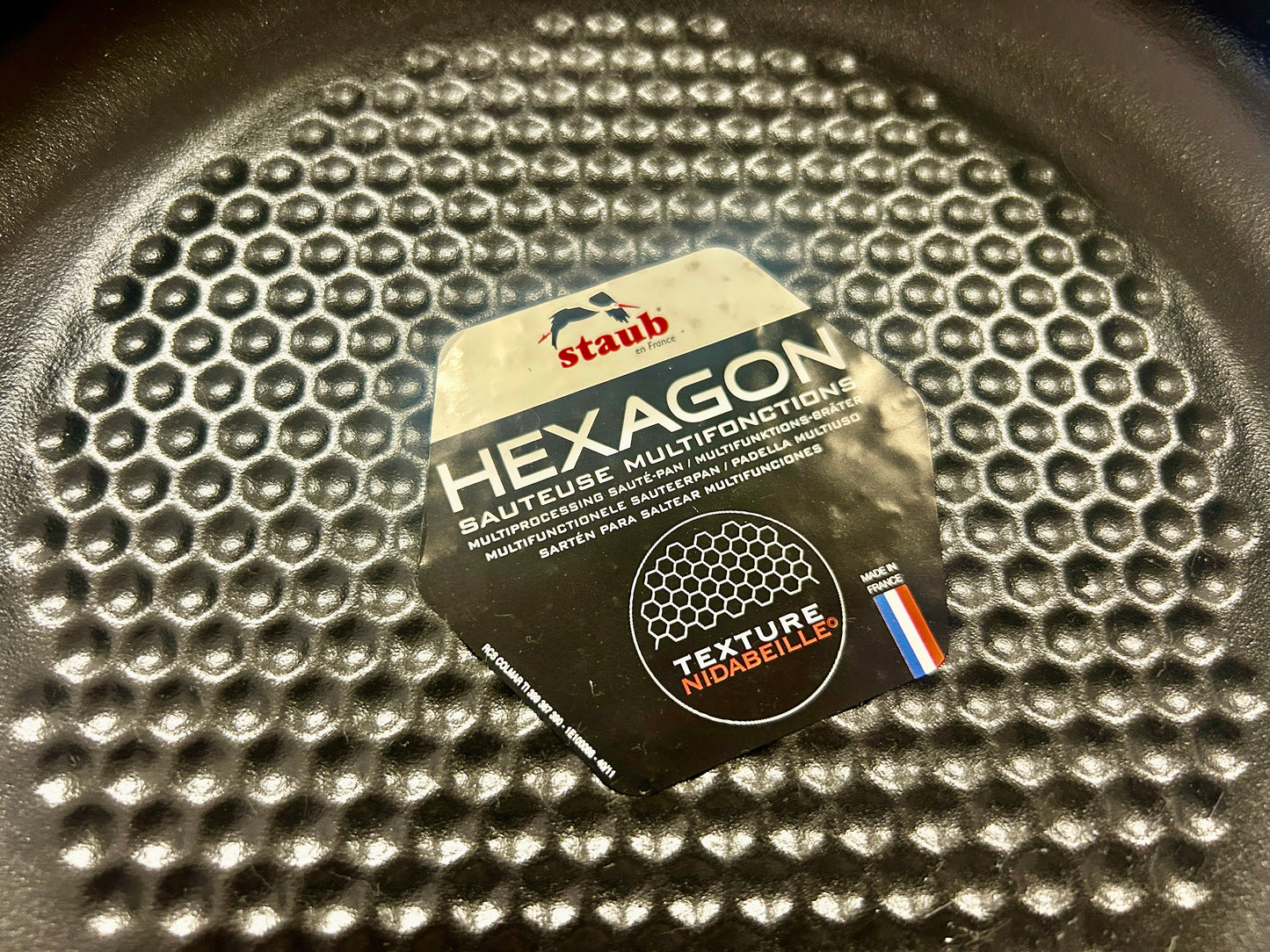 Black Staub NEW Hexagon Sauteuse, 2.4 QT