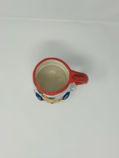 Red Green White Tabletops Lifestyles Santa & Friends Santa Claus Mug, 28 ounces