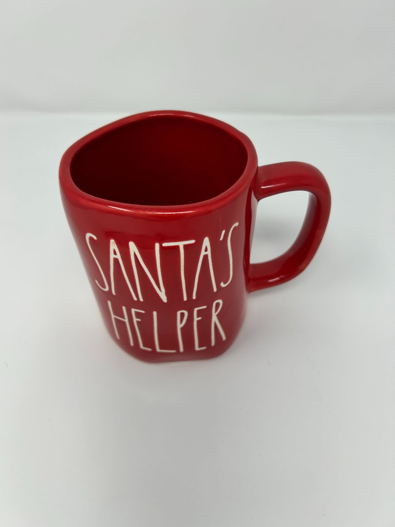 Rae Dunn Red Santa's Helper Mug, 20 ounces
