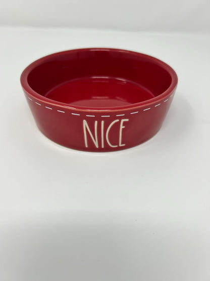 Red Rae Dunn Red Bowl Nice, 4 3/4"