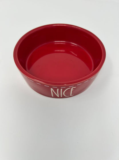 Red Rae Dunn Red Bowl Nice, 4 3/4"