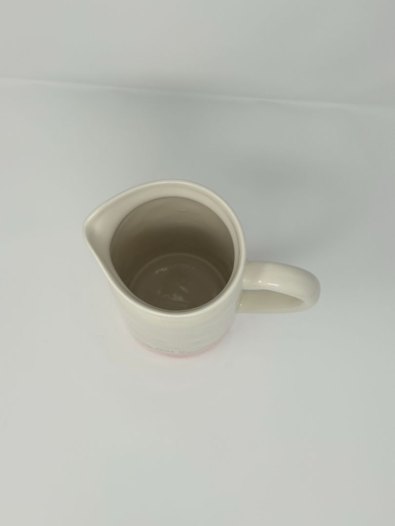 Pink Rae Dunn DRINK UP Pink Polka Dot Pitcher, 9"