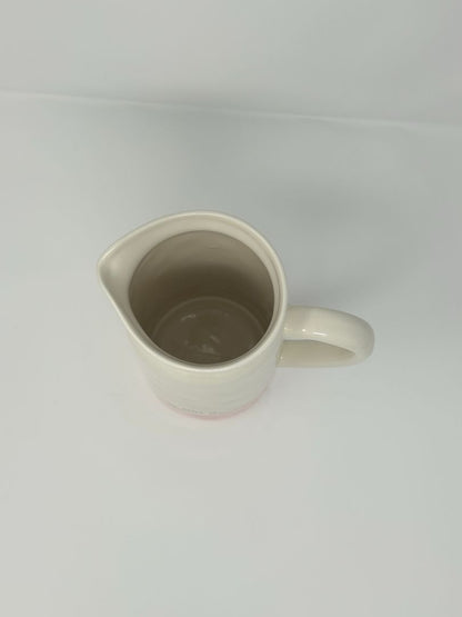 Pink Rae Dunn DRINK UP Pink Polka Dot Pitcher, 9"