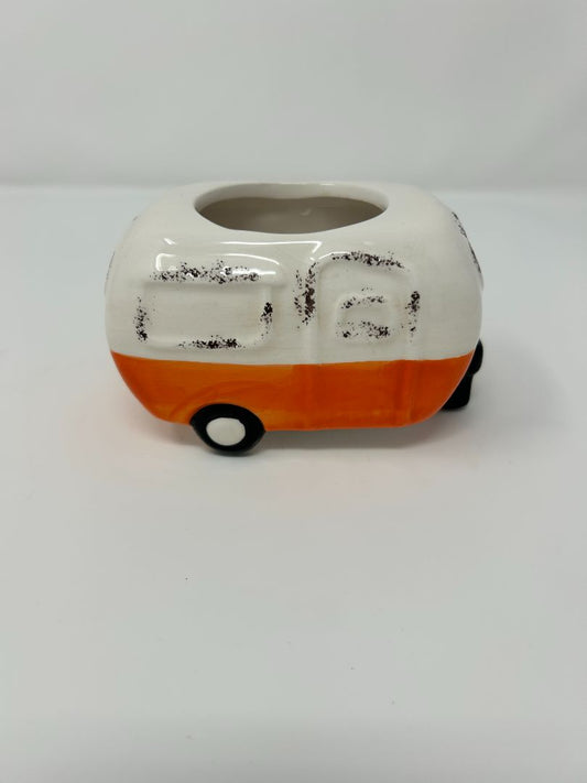 Orange Camper/TV Planter Pot, 5"