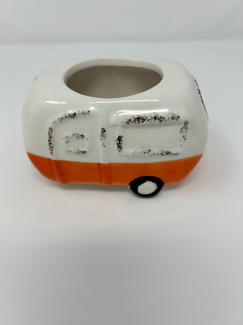 Orange Camper/TV Planter Pot, 5"