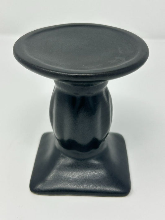Black Pedestal Candleholder, 3 3/4"