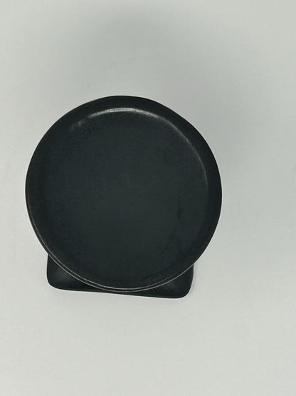 Black Pedestal Candleholder, 3 3/4"