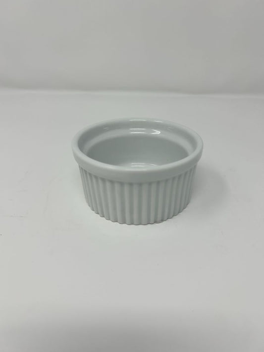 White Pier One White Ramiken Bowl, 3 1/4"