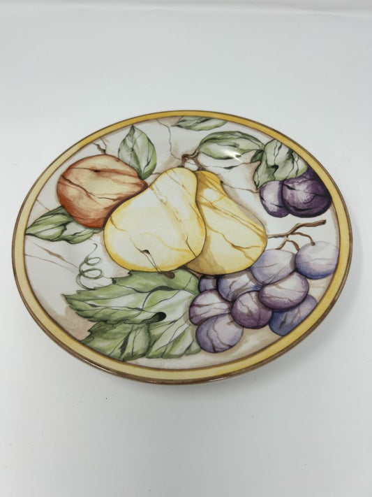 Multicolor American Atelier Fruit Plate Indonesia, 8"