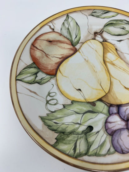 Multicolor American Atelier Fruit Plate Indonesia, 8"