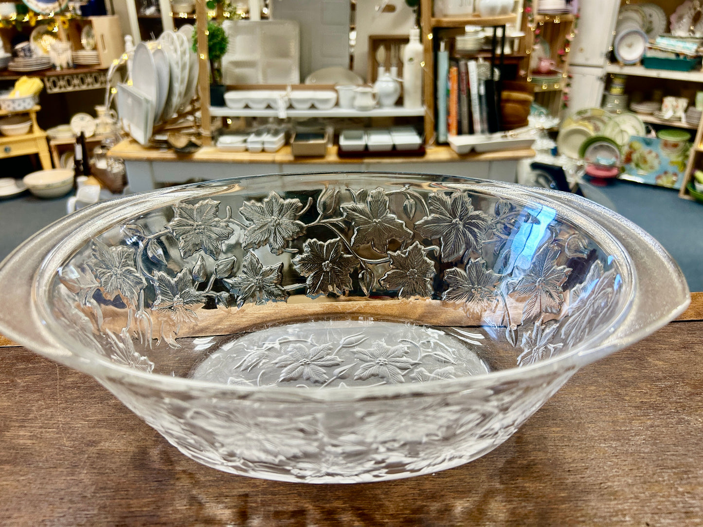 Clear Princess House Fantasia Oval Baker, 10 1/2"