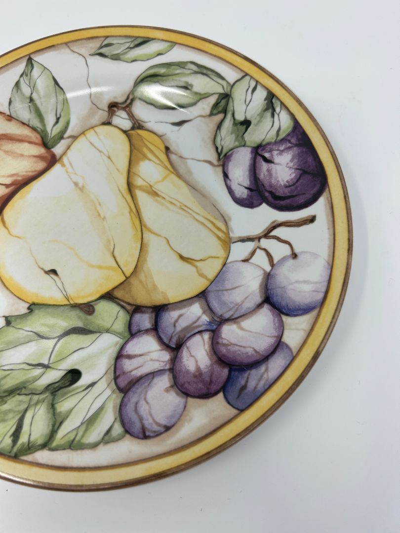Multicolor American Atelier Fruit Plate Indonesia, 8"