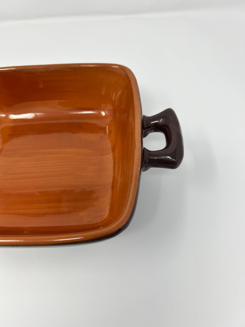 Pier One Square Brown Baker Handles Italy, 7"