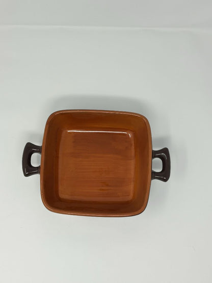 Pier One Square Brown Baker Handles Italy, 7"