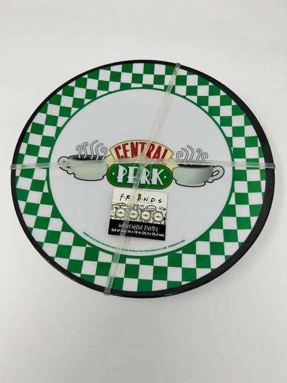 Green Friends Central Perk Melamine Plates NEW, 10"