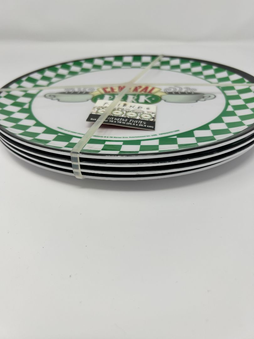 Green Friends Central Perk Melamine Plates NEW, 10"
