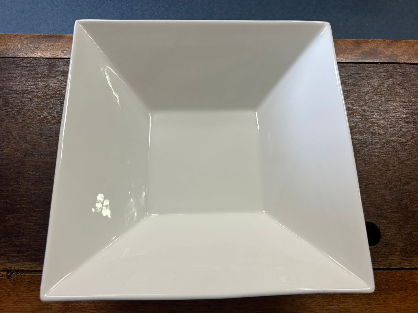 10 Strawberry Street White Square Bowl, 10 3/4"