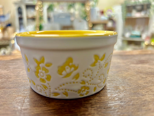 Cook's Companion  Yellow Butterfly Bowl, 3 1/4"