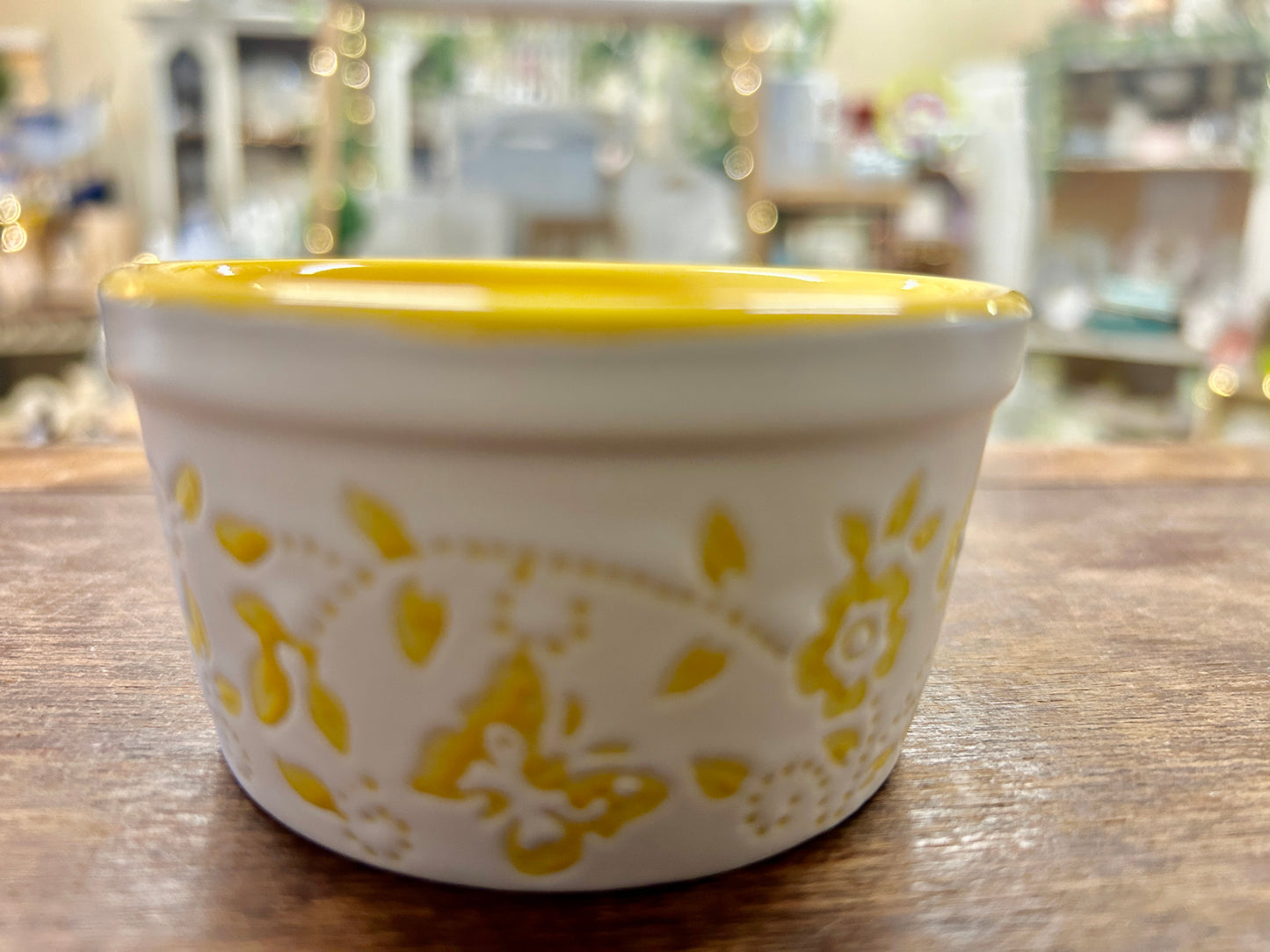 Cook's Companion  Yellow Butterfly Bowl, 3 1/4"