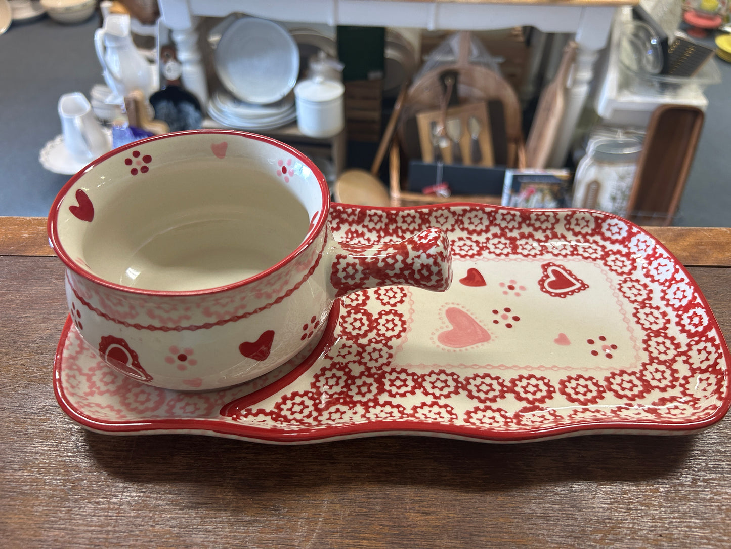 Pink & Red Temptations Hearts Soup & Sandwich 2, 12 1/2"
