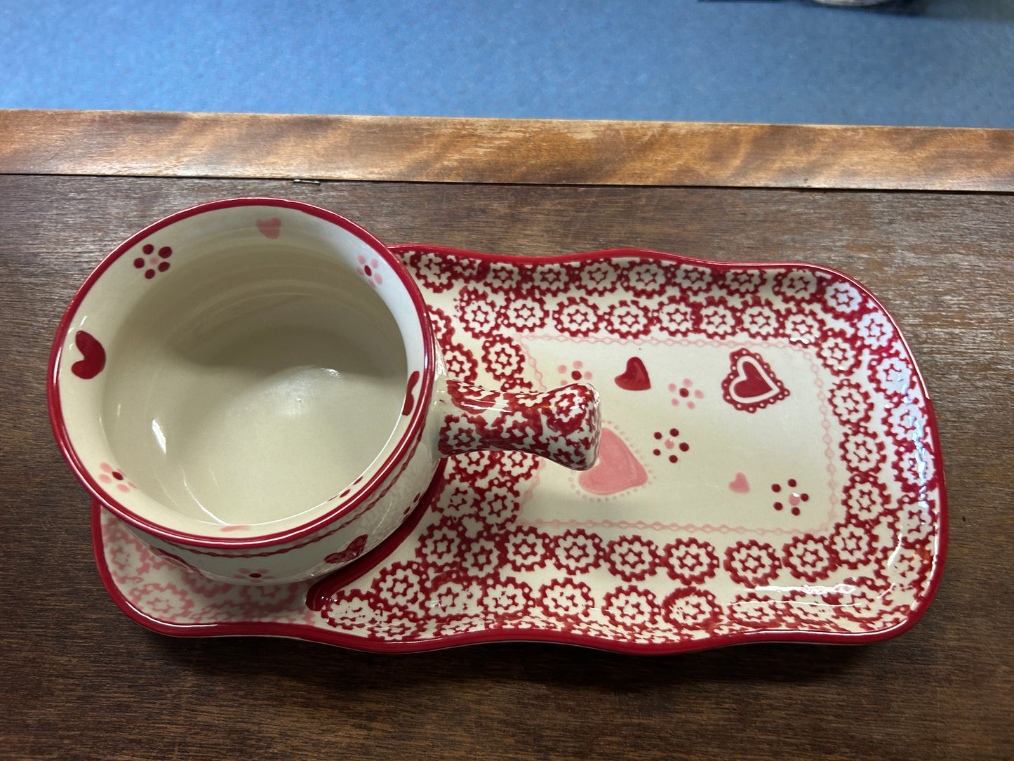 Pink & Red Temptations Hearts Soup & Sandwich 2, 12 1/2"