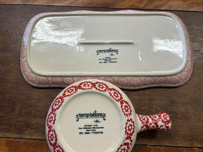 Pink & Red Temptations Hearts Soup & Sandwich 2, 12 1/2"
