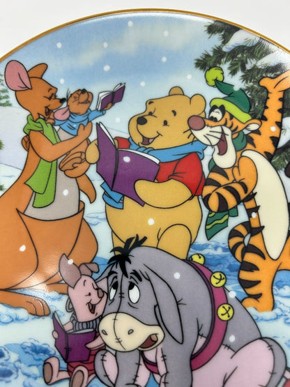Multicolor Disney Pooh 100 Acre Wood Holiday Plate, 8"