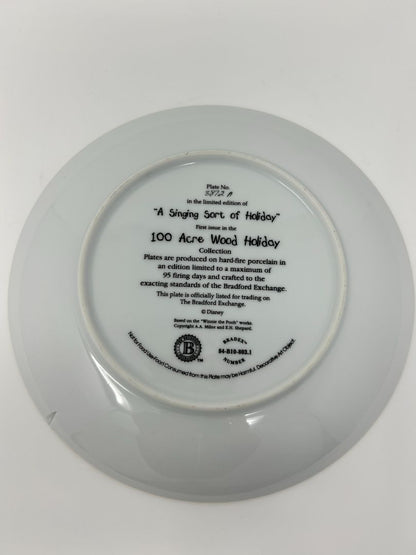Multicolor Disney Pooh 100 Acre Wood Holiday Plate, 8"