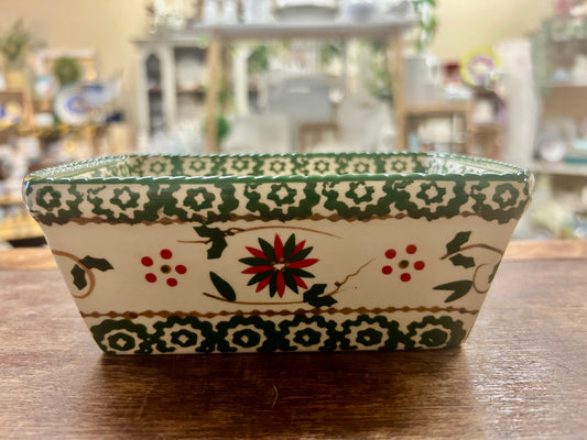 Red Green White Temptations Christmas Mini Loaf Pan, 6 3/4"
