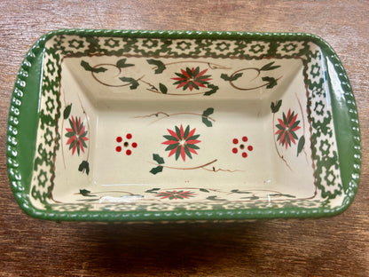 Red Green White Temptations Christmas Mini Loaf Pan, 6 3/4"