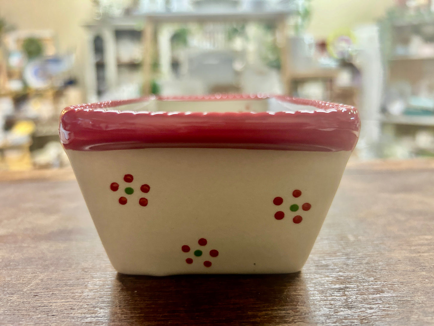 Red Green White Temptations Holiday Christmas Mini Loaf, 6 3/4"