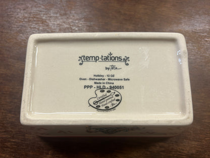 Red Green White Temptations Holiday Christmas Mini Loaf, 6 3/4"