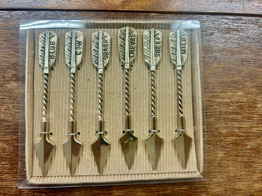 NEW Gold Cheese Markers, 4"