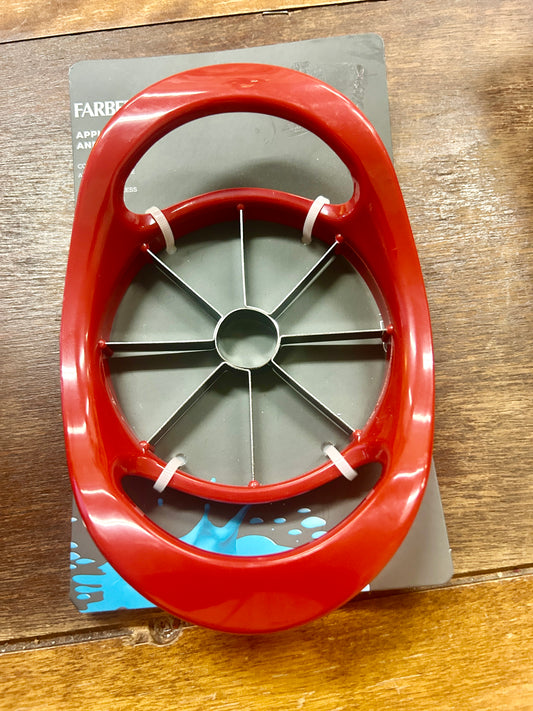 Red Farberware NEW Apple Slicer, 7 1/4"