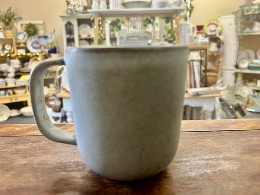 Gray ANTHROPOLOGIE Stoneware Mug Portugal, 5"