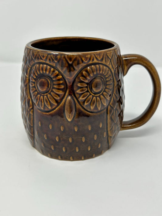 West Elm Brown Owl mug, 22 ounces